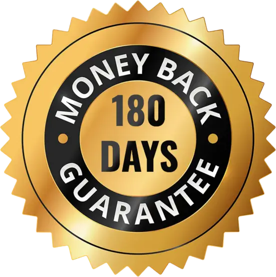 MemoClear 60-day money-back guarantee seal
